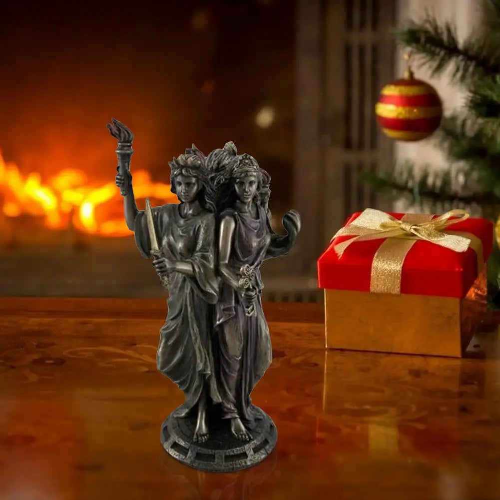 Triple Form Hecate Goddess Statue
