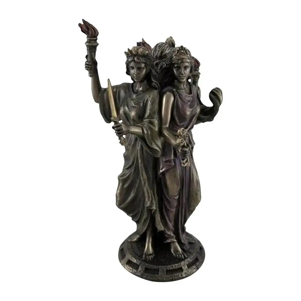 Triple Form Hecate Goddess Statue