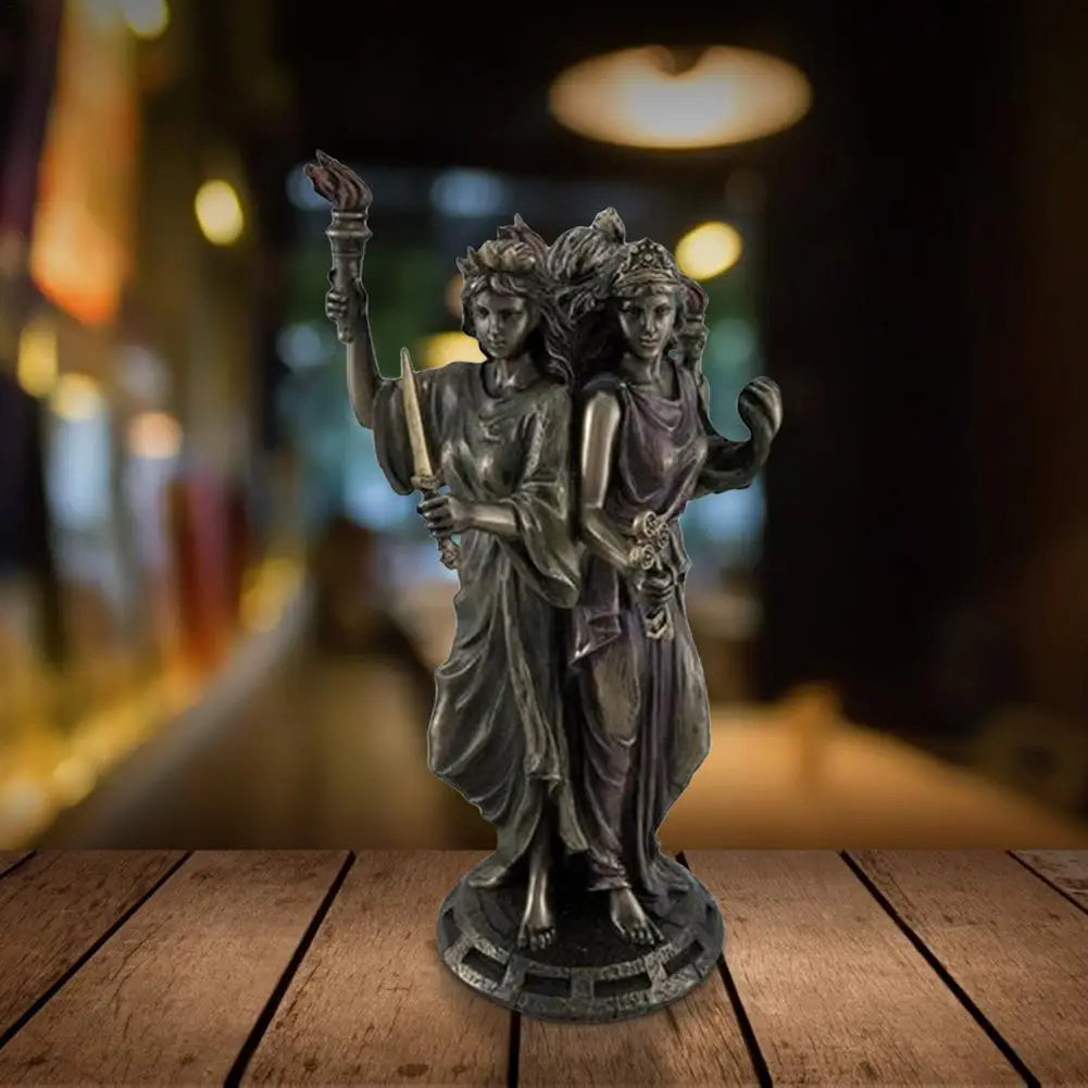 Triple Form Hecate Goddess Statue