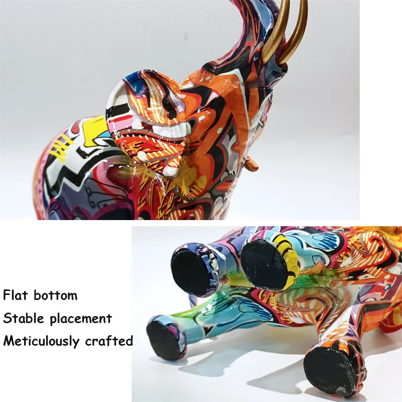 'Graffiti' Elephant, Resin Large or Small