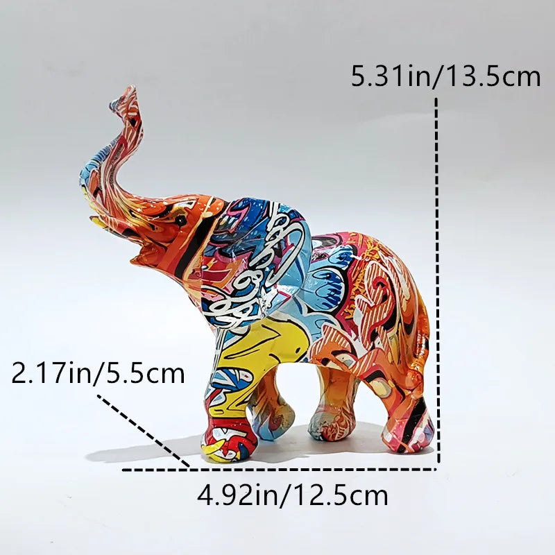 'Graffiti' Elephant, Resin Large or Small