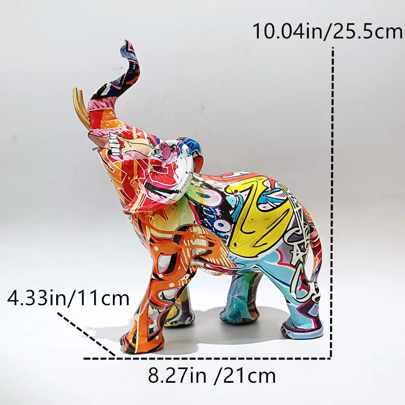 'Graffiti' Elephant, Resin Large or Small