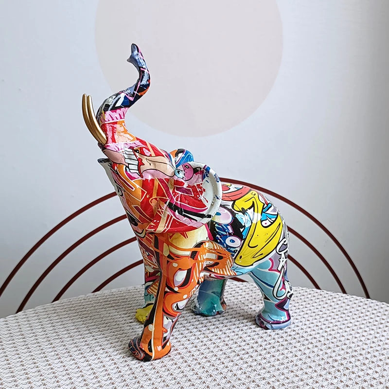'Graffiti' Elephant, Resin Large or Small