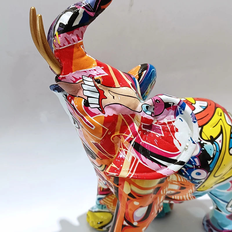 'Graffiti' Elephant, Resin Large or Small
