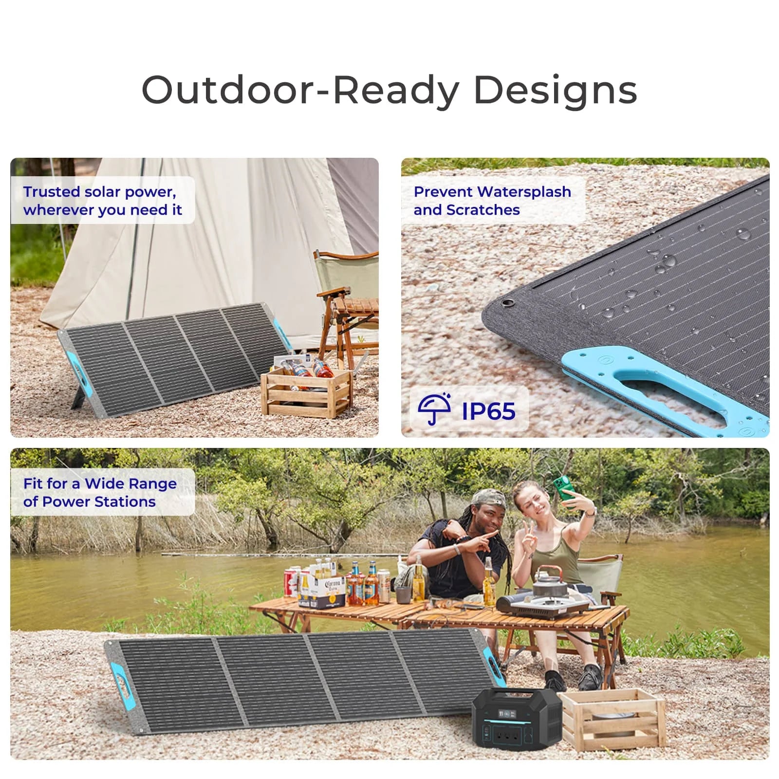 RENOGY 200W Portable Foldable Solar Panel, IP65 Waterproof