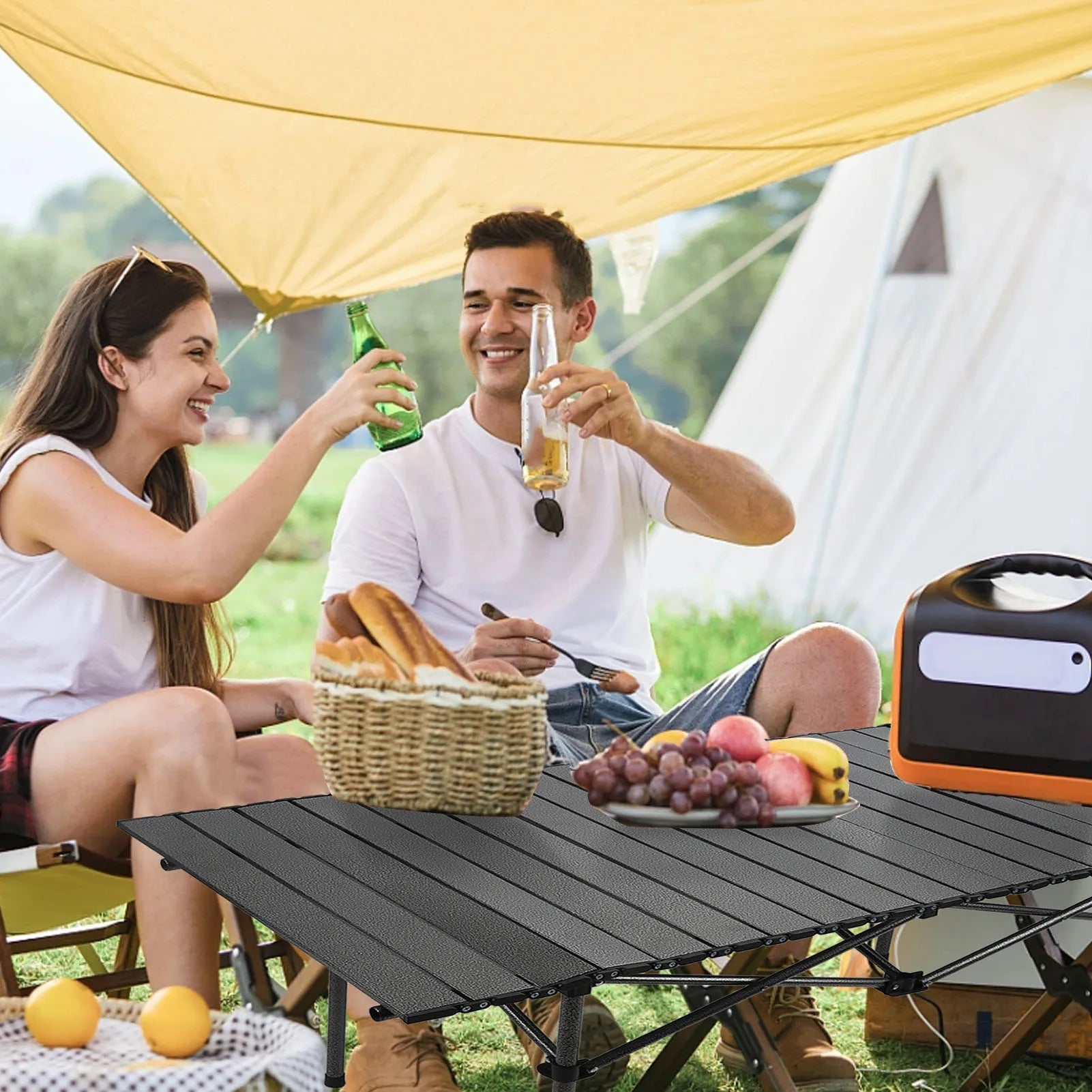 Portal Roll Up Metal Camp Table