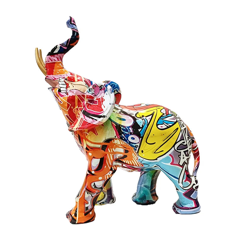 'Graffiti' Elephant, Resin Large or Small