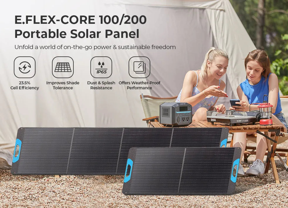 RENOGY 200W Portable Foldable Solar Panel, IP65 Waterproof