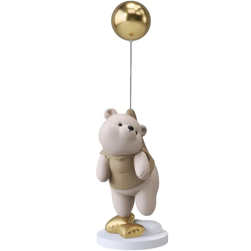 Balloon Polar Bear Resin Home Decor Figurines