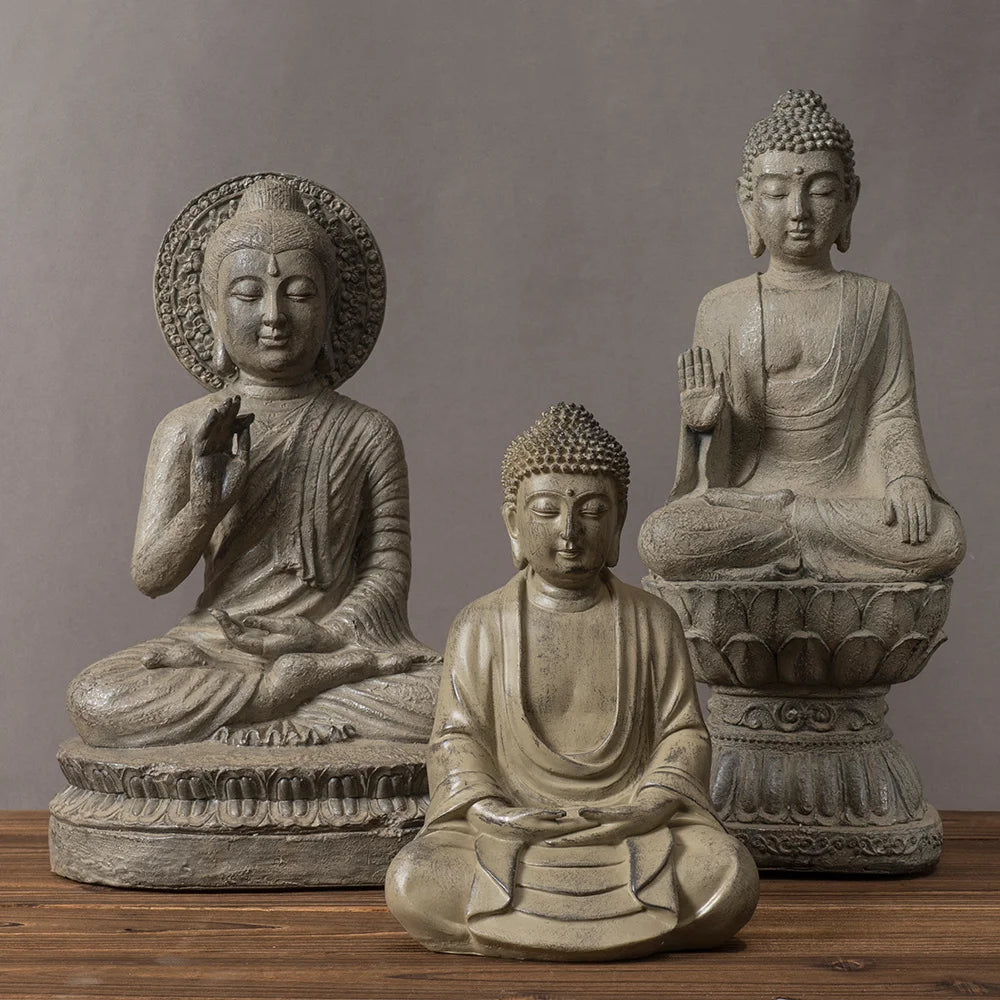 Zen Buddha Statue Decoration (3 different styles)