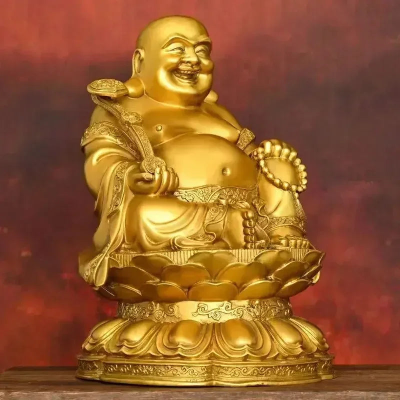 Copper Maitreya Big Belly Laughing Buddha