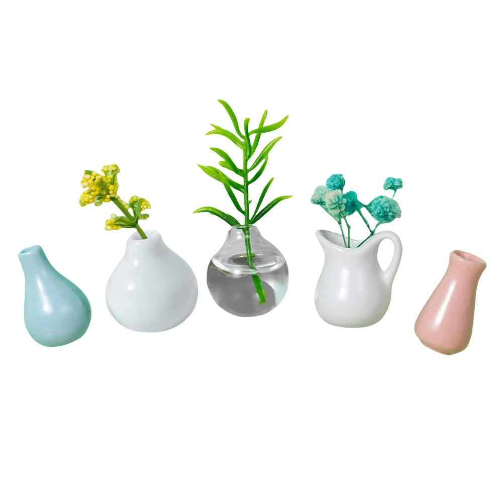 Mini Ceramics Flower Vase Magnets