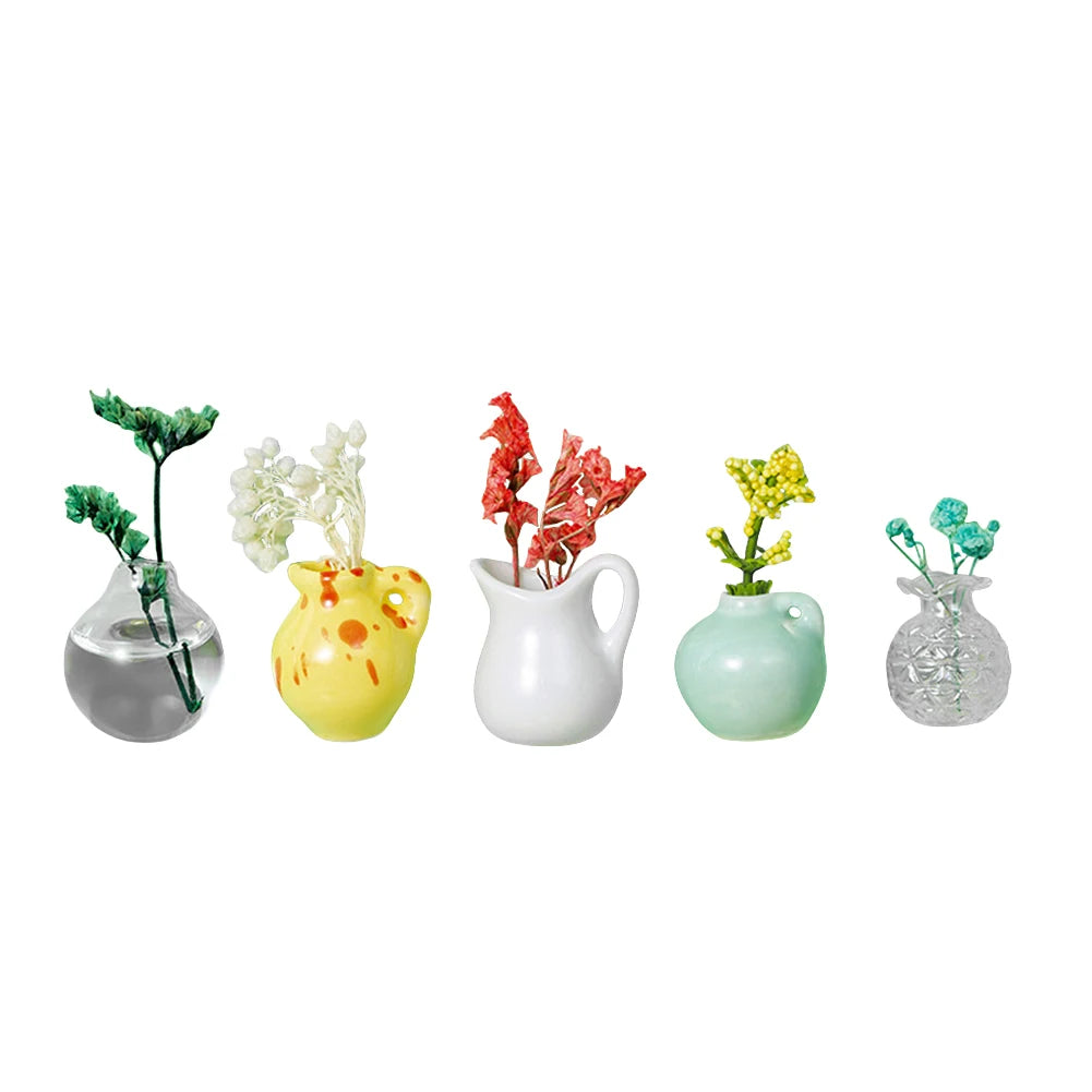 Mini Ceramics Flower Vase Magnets