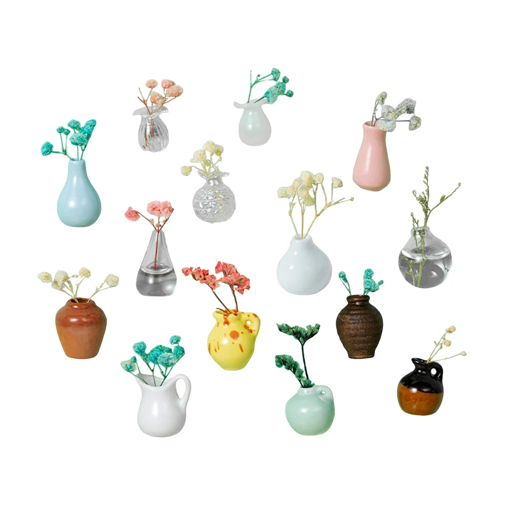 Mini Ceramics Flower Vase Magnets