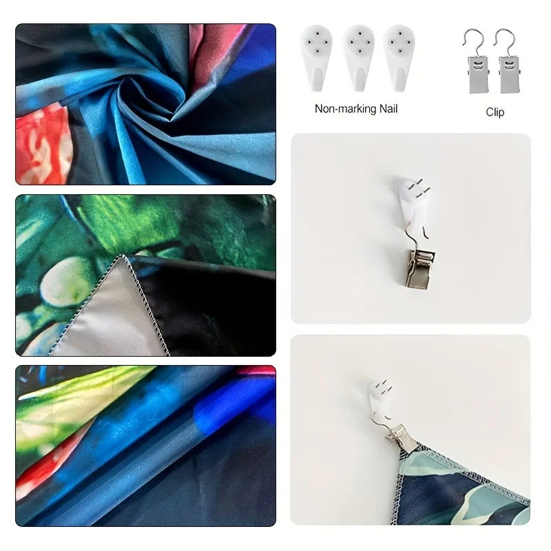 Window Illusion Relaxation Landscape Tapestry, Multi-Sizes