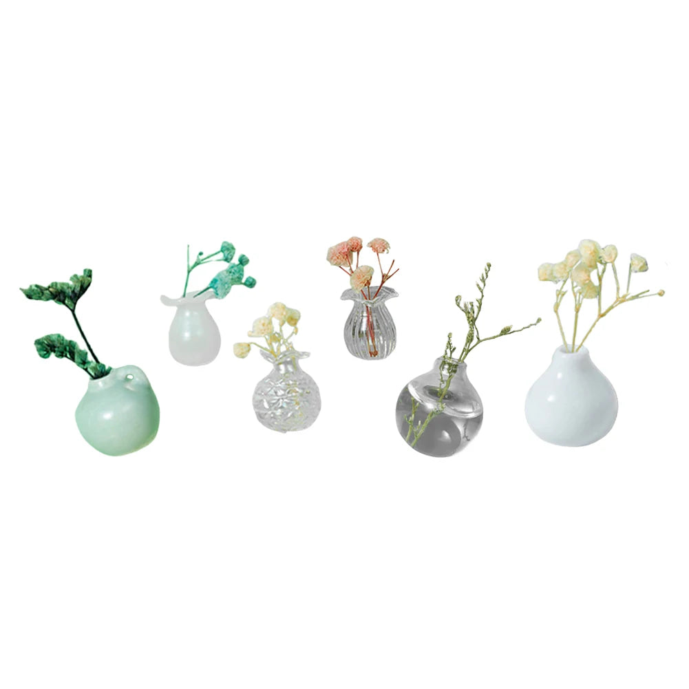 Mini Ceramics Flower Vase Magnets